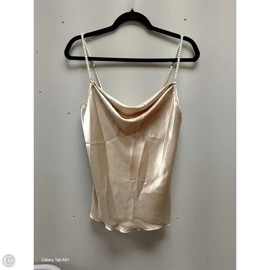Tank Top By Nicole Miller In Beige, Size: S