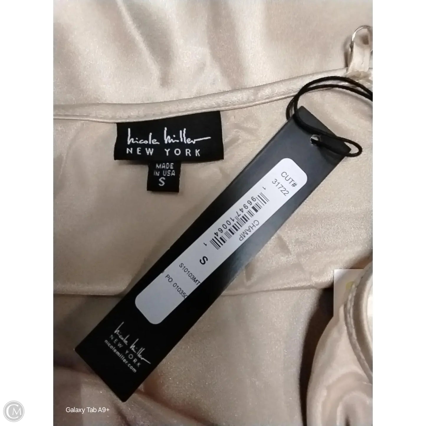 Tank Top By Nicole Miller In Beige, Size: S