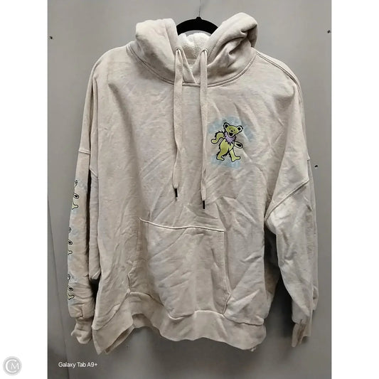 Sweatshirt Hoodie By American Eagle In Beige, Size: M