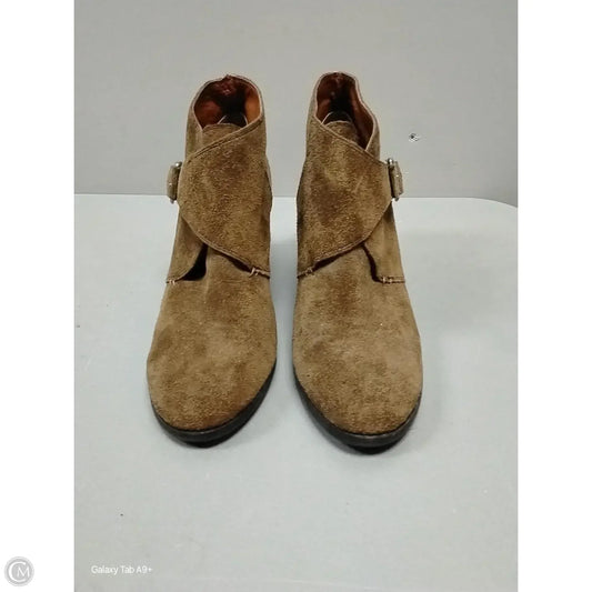 Boots Ankle Heels By Lucky Brand In Brown, Size: 8.5