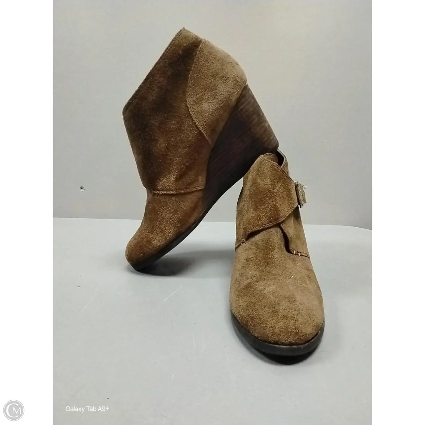Boots Ankle Heels By Lucky Brand In Brown, Size: 8.5