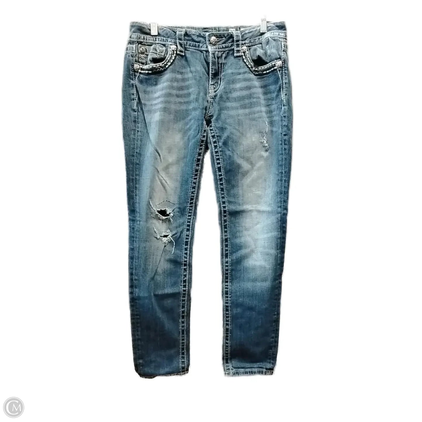 Jeans Skinny By Miss Me In Blue, Size: 10