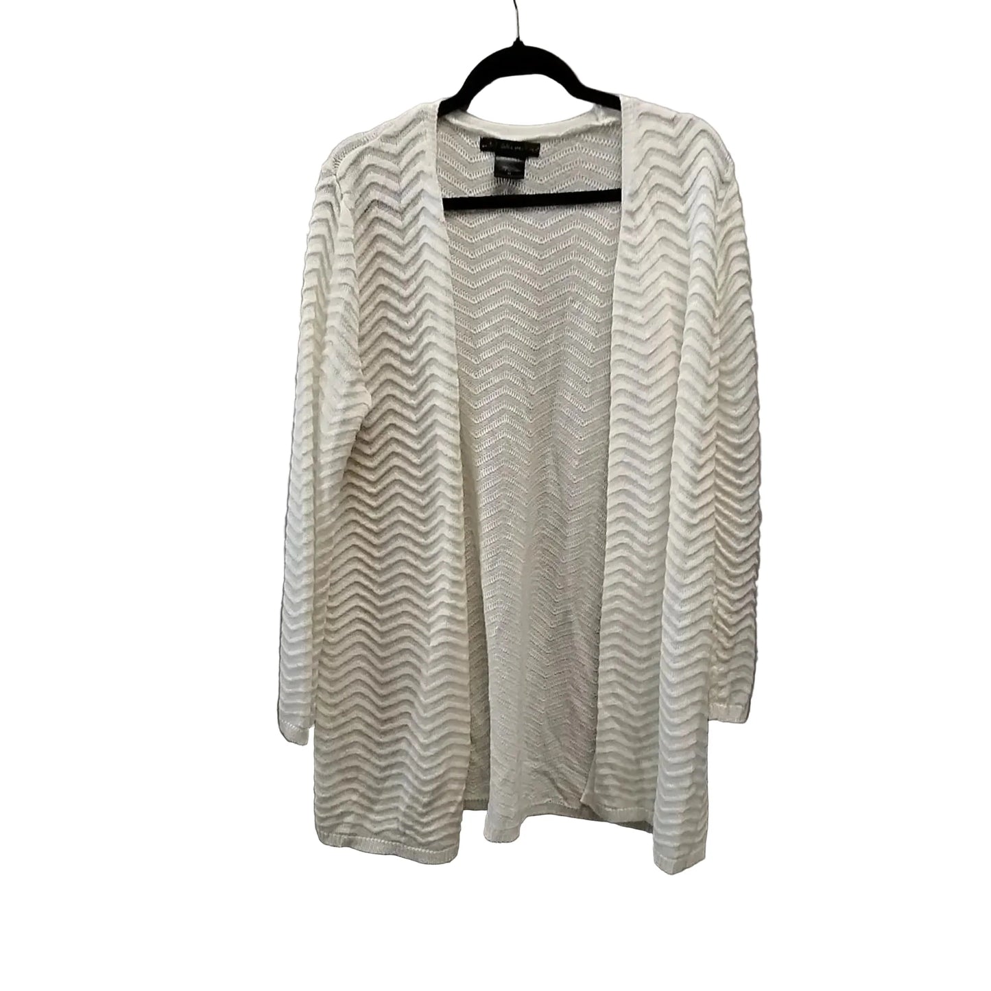 Sweater Cardigan By United States Sweaters In Beige, Size: Xl