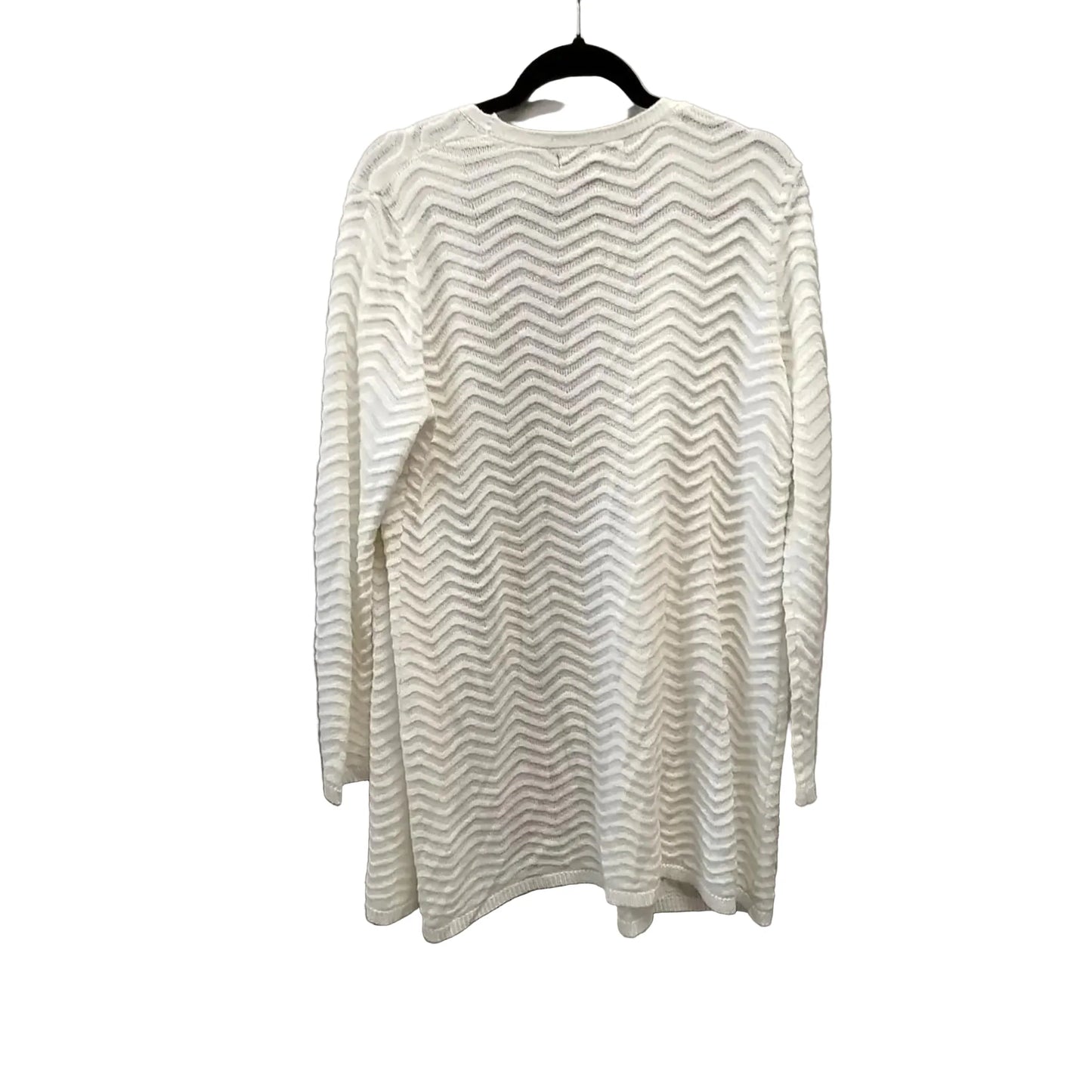 Sweater Cardigan By United States Sweaters In Beige, Size: Xl