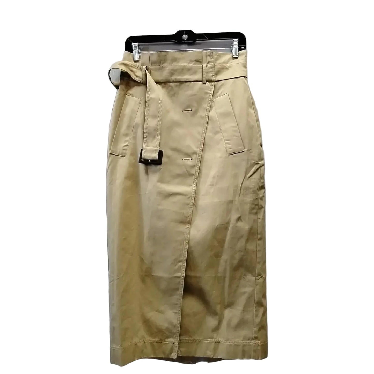 Skirt Midi By Loft In Tan, Size: 4