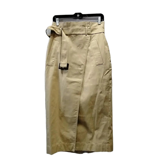 Skirt Midi By Loft In Tan, Size: 4