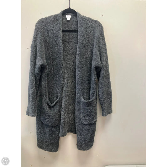 Sweater Cardigan By Stars Above In Grey, Size: L