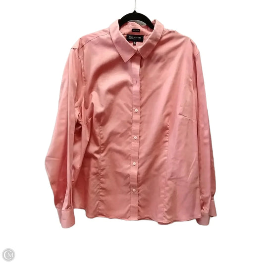 Top Long Sleeve By Jones New York In Red, Size: 3x