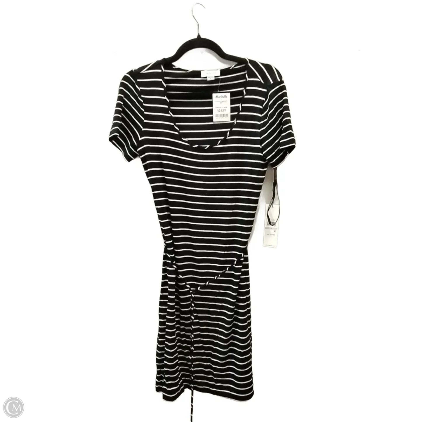 Dress Casual Short By Calvin Klein In Striped Pattern, Size: S