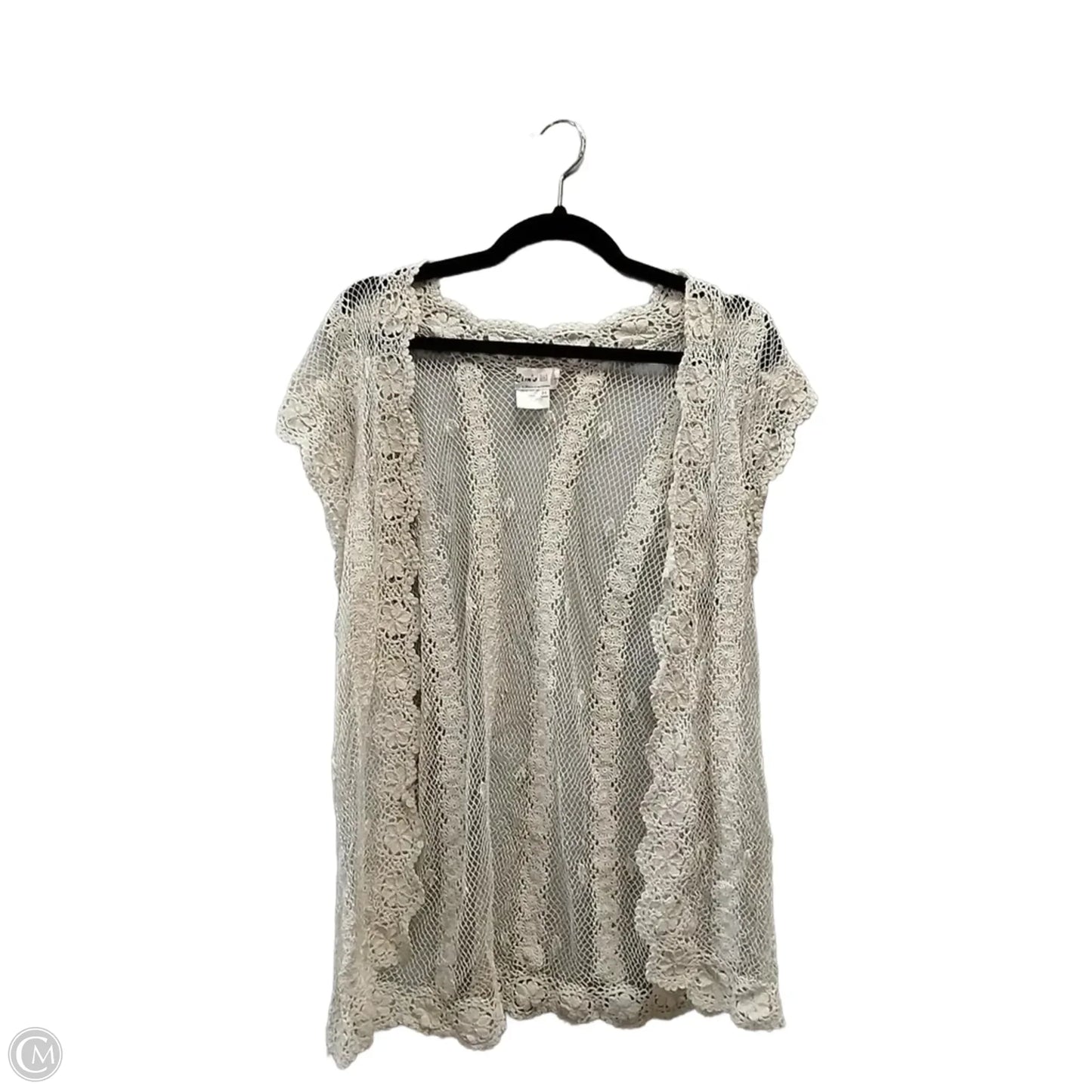 Vest Other By Clothes Mentor In Beige, Size: M