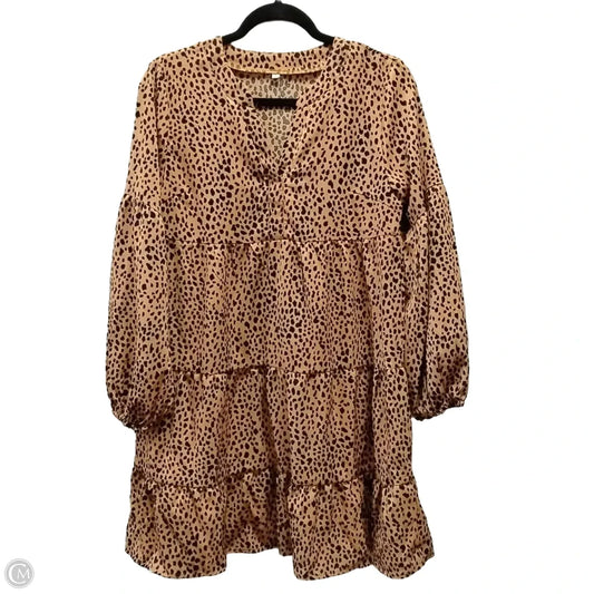 Dress Casual Maxi By Clothes Mentor In Leopard Print, Size: S