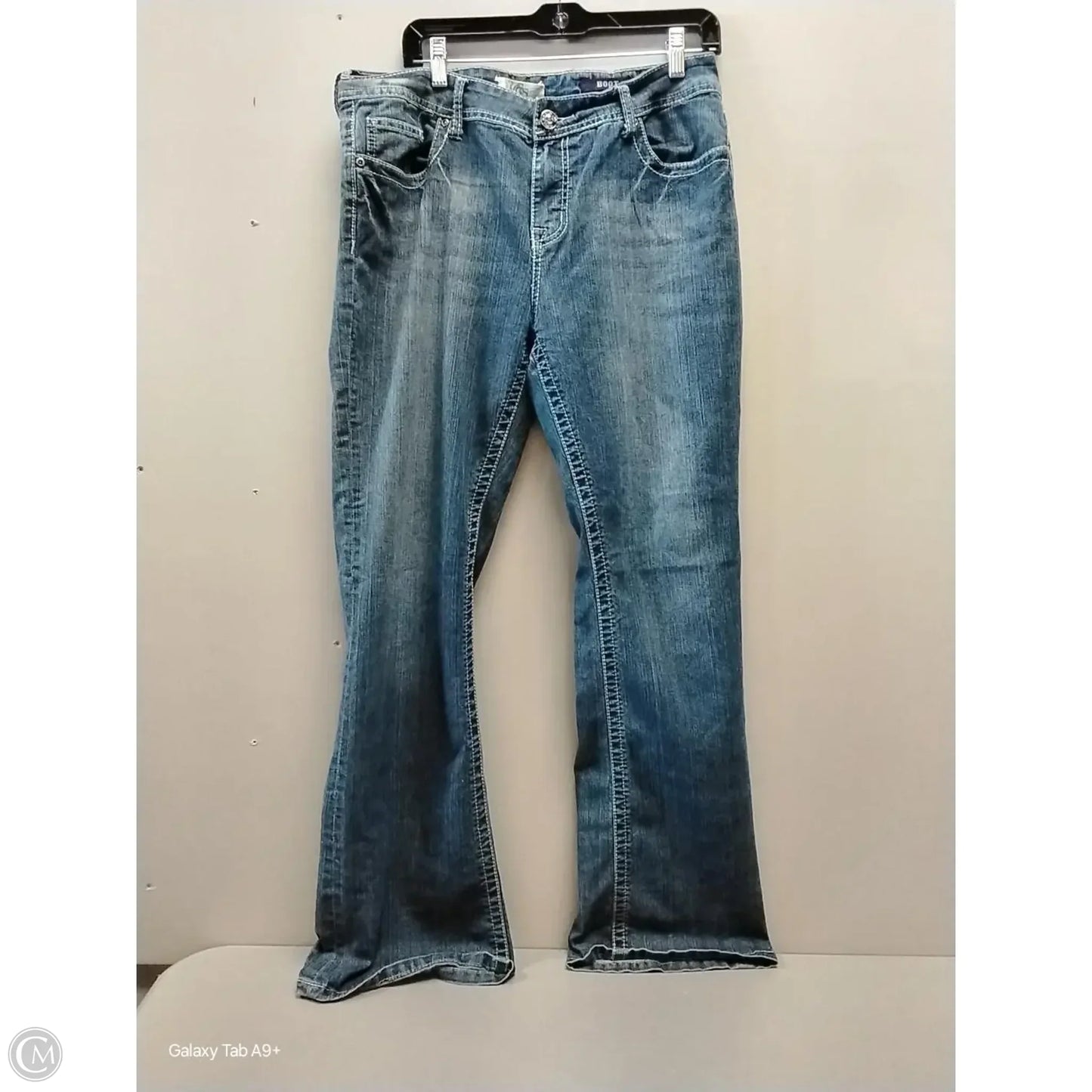 Jeans Boot Cut By Clothes Mentor In Blue, Size: 12