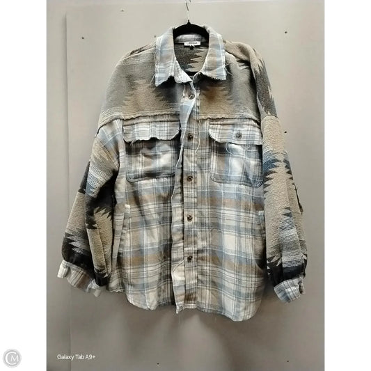 Jacket Shirt By White Birch In Multi-colored, Size: 3x
