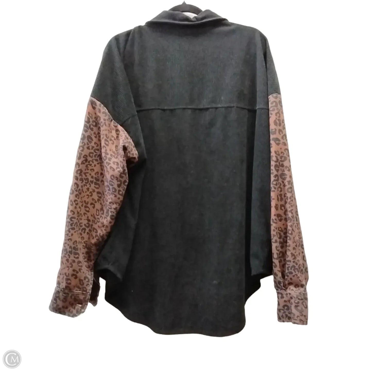 Top Long Sleeve By Clothes Mentor In Leopard Print, Size: 3x