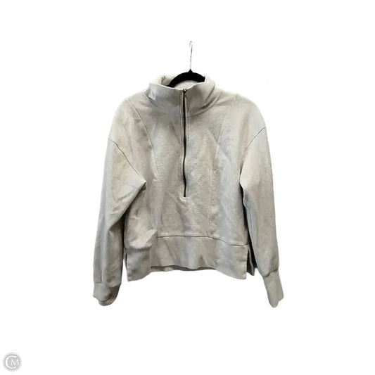 Sweatshirt Collar By Clothes Mentor In Grey, Size: S