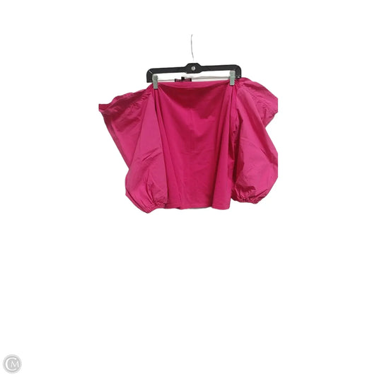 Blouse Long Sleeve By Eloquii In Pink, Size: 26