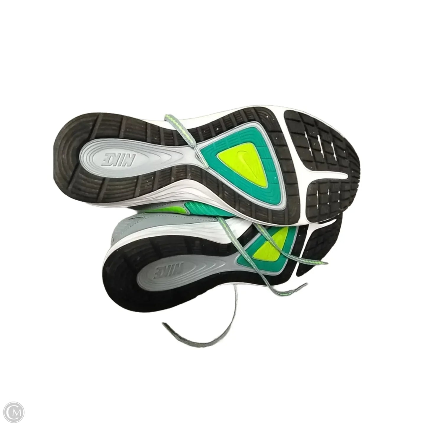 Shoes Athletic By Nike In Green & Grey, Size: 8