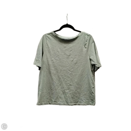 Top Short Sleeve By Lands End In Green, Size: L