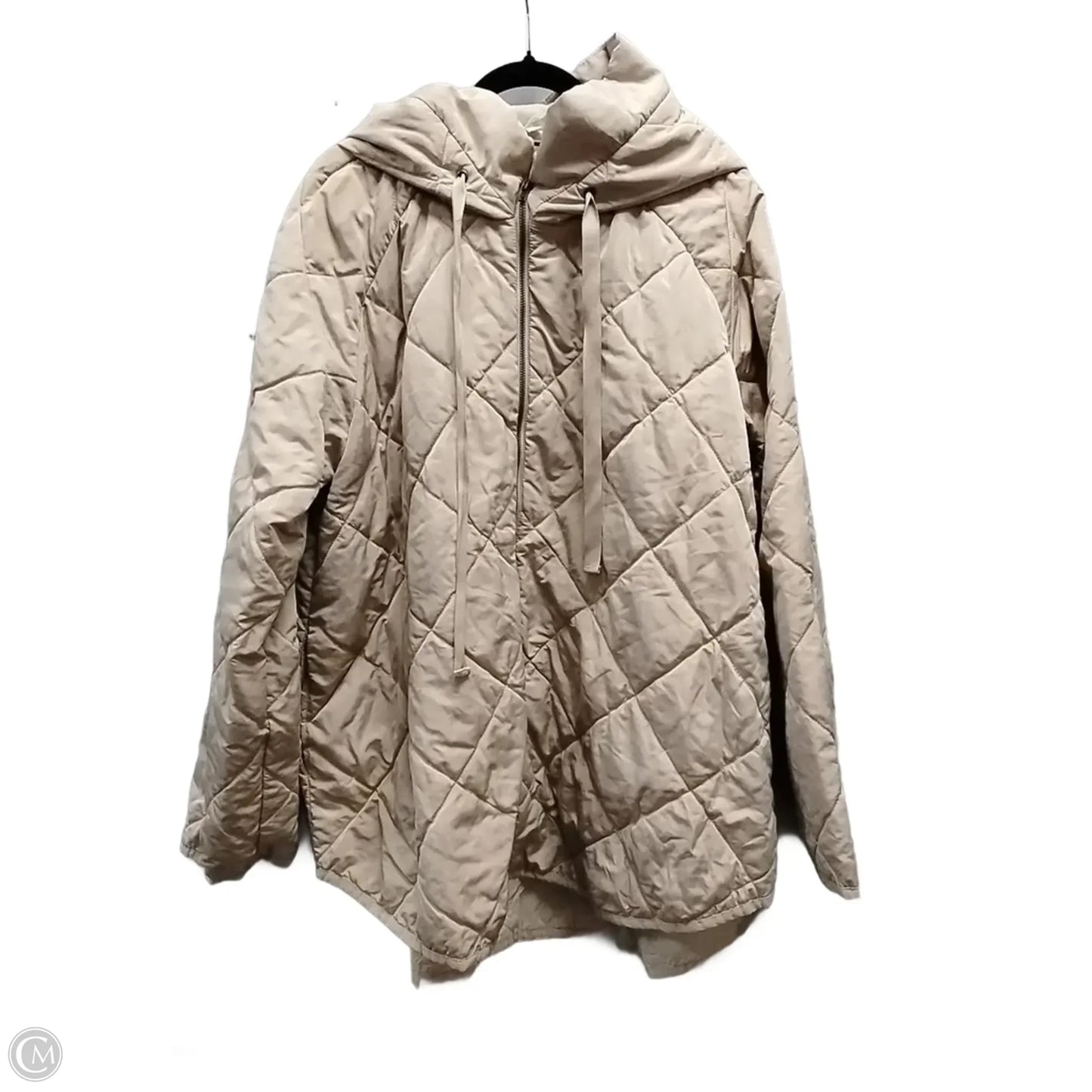 Coat Puffer & Quilted By Clothes Mentor In Beige, Size: 2x