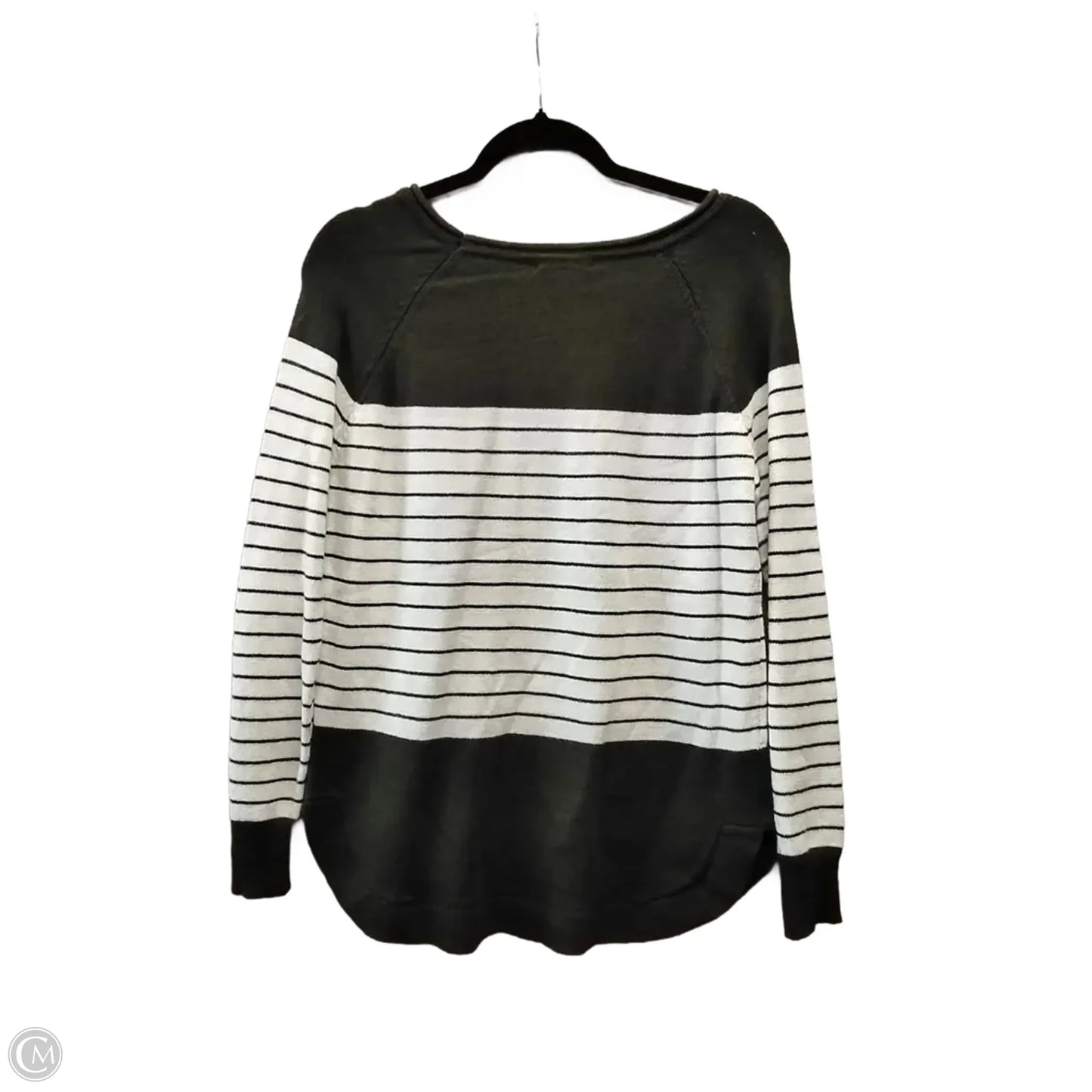 Sweater By Staccato In Green & White, Size: M