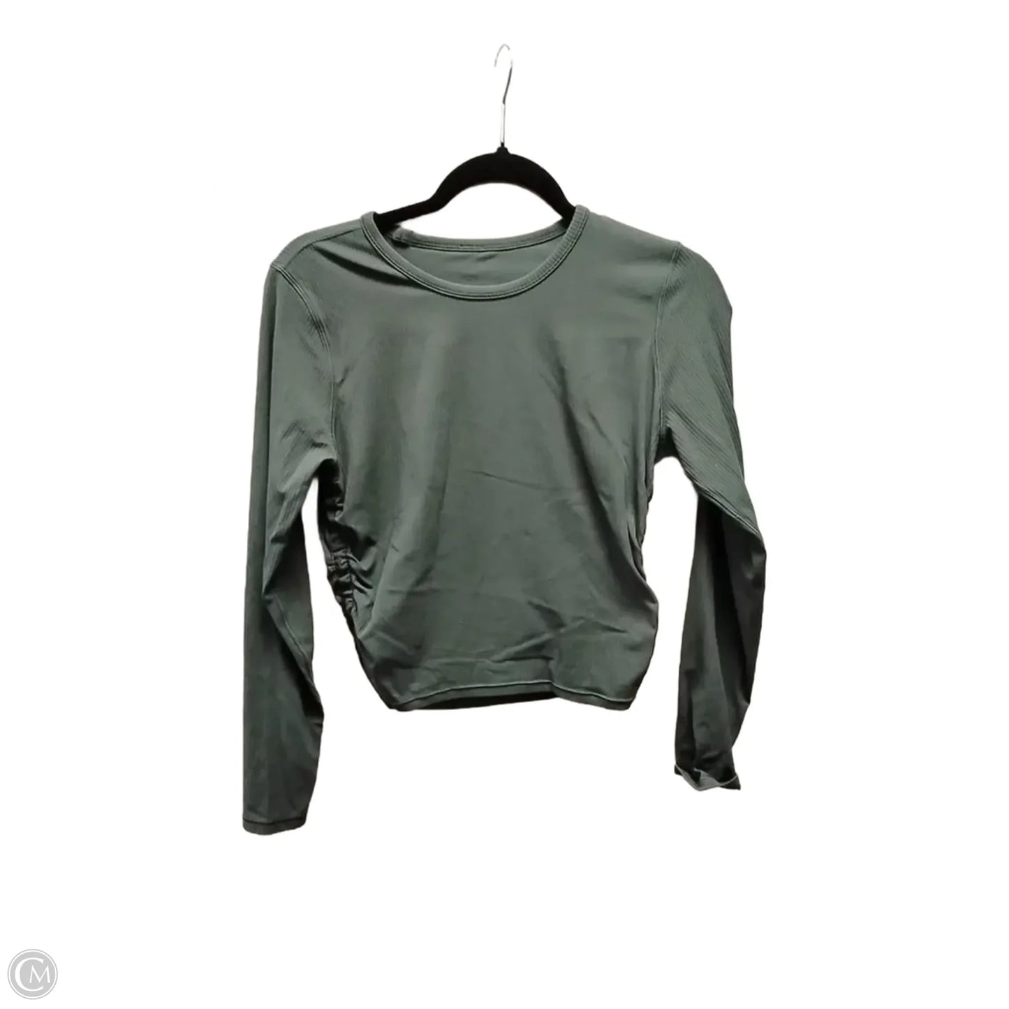 Athletic Top Long Sleeve Crewneck By Lululemon In Green, Size: M