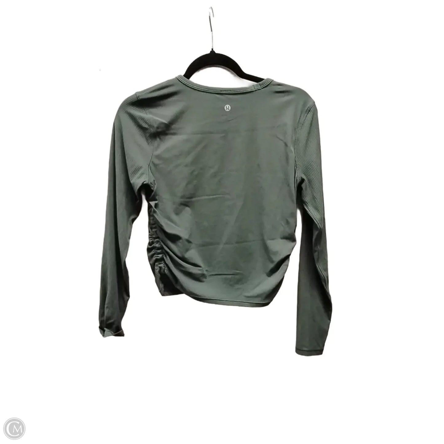 Athletic Top Long Sleeve Crewneck By Lululemon In Green, Size: M