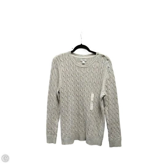 Sweater By Croft And Barrow In Grey, Size: Xl