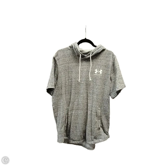 Sweatshirt Hoodie By Under Armour In Grey, Size: Xl