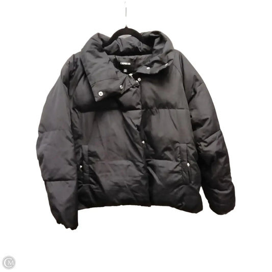 Coat Puffer & Quilted By Express In Black, Size: M