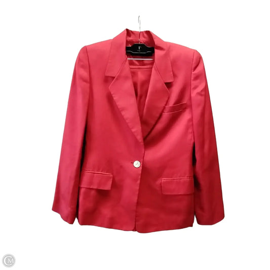 Skirt Suit 2pc By Ellen Tracy In Red, Size: 6