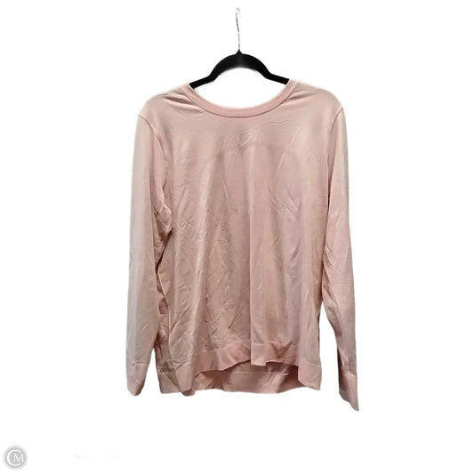 Athletic Top Long Sleeve Crewneck By Lululemon In Pink, Size: 1x