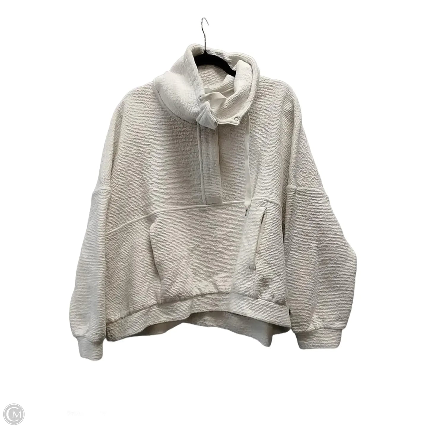 Sweatshirt Collar By Calia In Beige, Size: Xxl