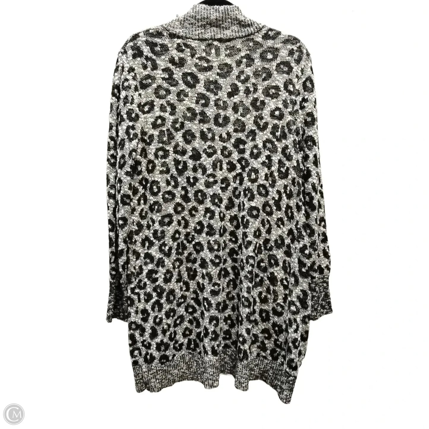 Sweater Cardigan By Ruby Rd In Black & White, Size: S