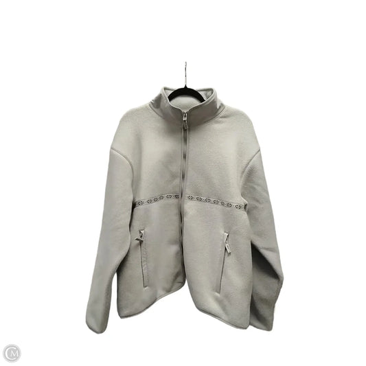 Sweatshirt Collar By American Eagle In Grey, Size: M