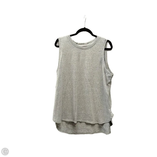 Top Sleeveless By Lands End In Grey, Size: Xl