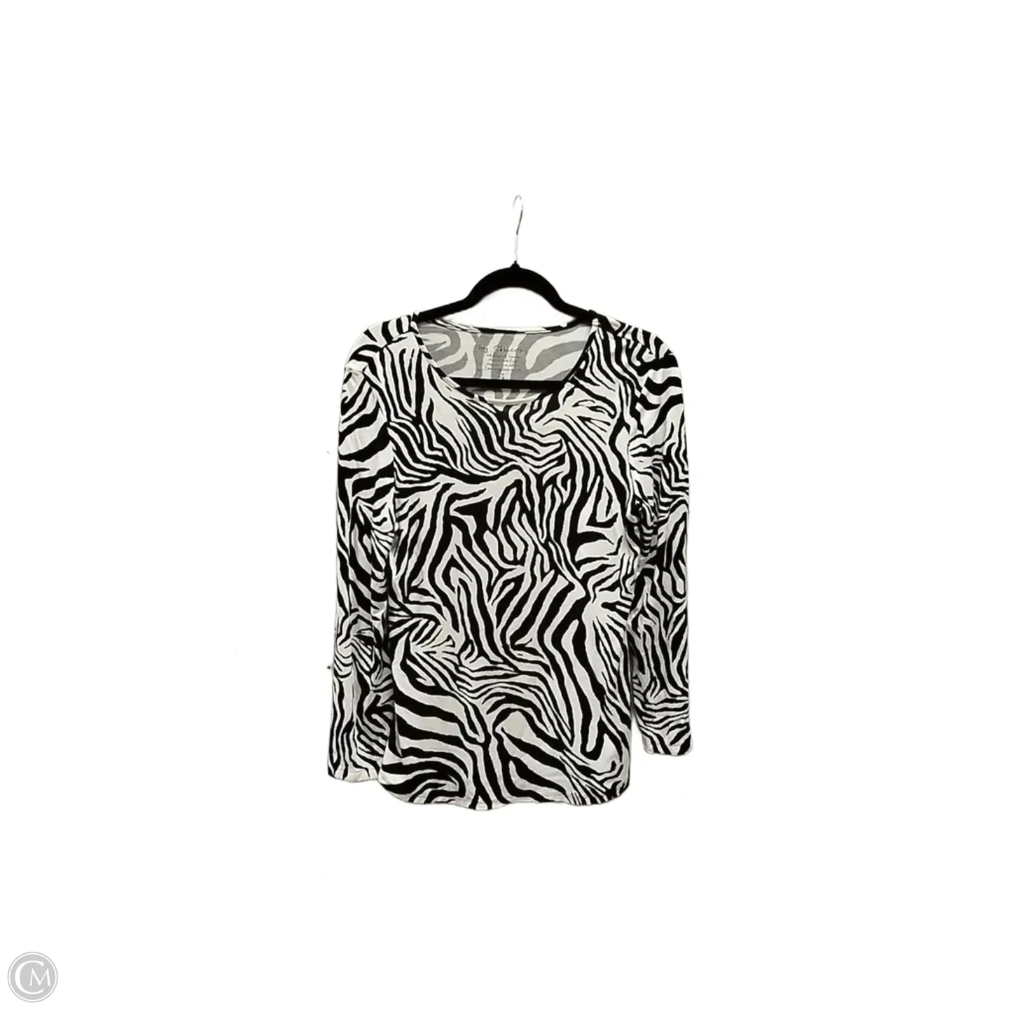 Top Long Sleeve By Chicos In Animal Print, Size: M