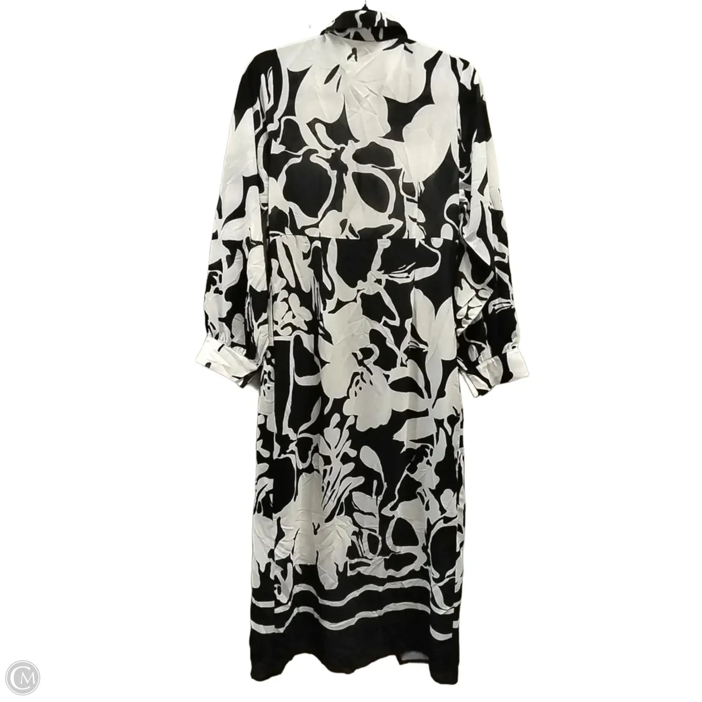 Dress Casual Maxi By Clothes Mentor In Black & White, Size: L