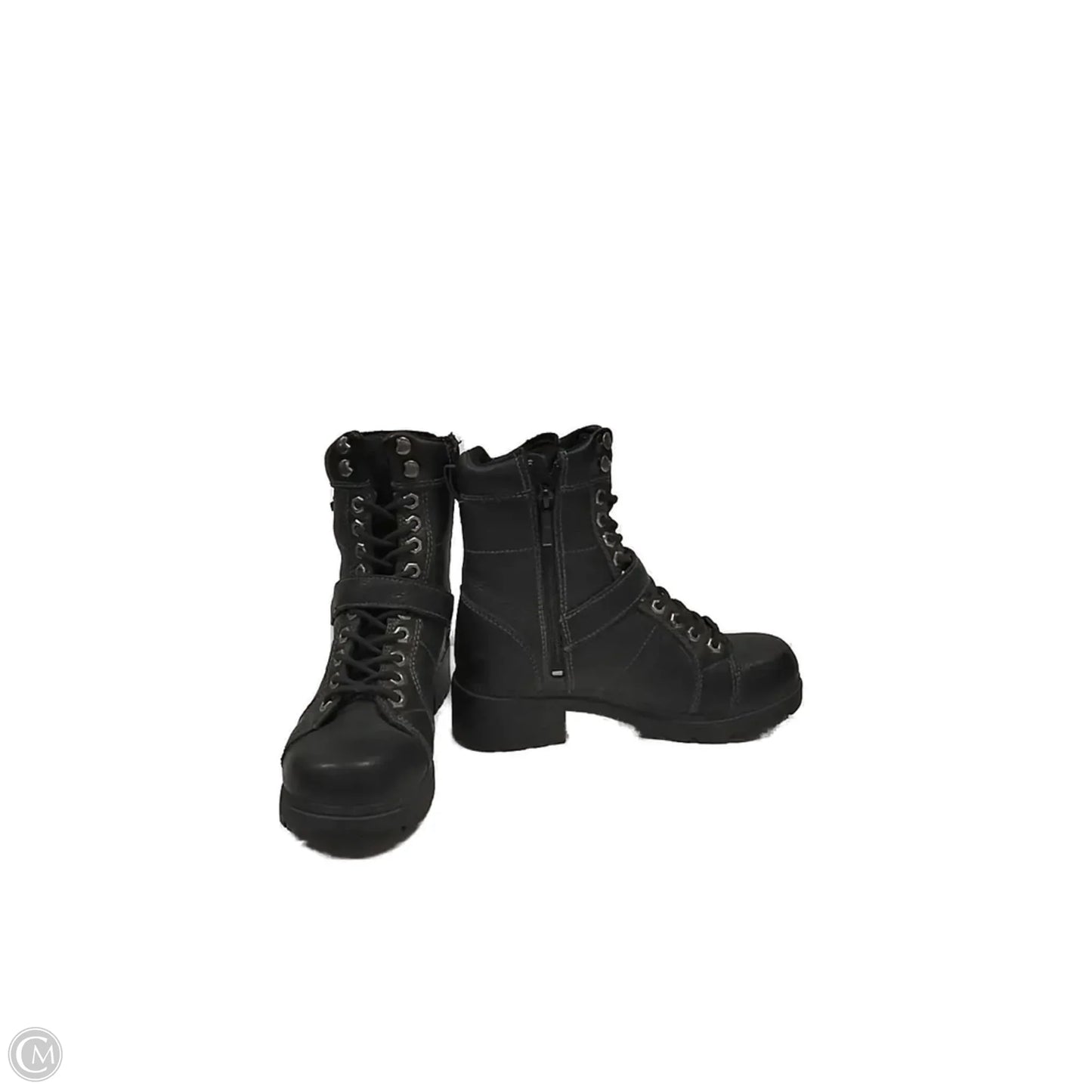 Boots Ankle Flats By Harley Davidson In Black, Size: 7.5