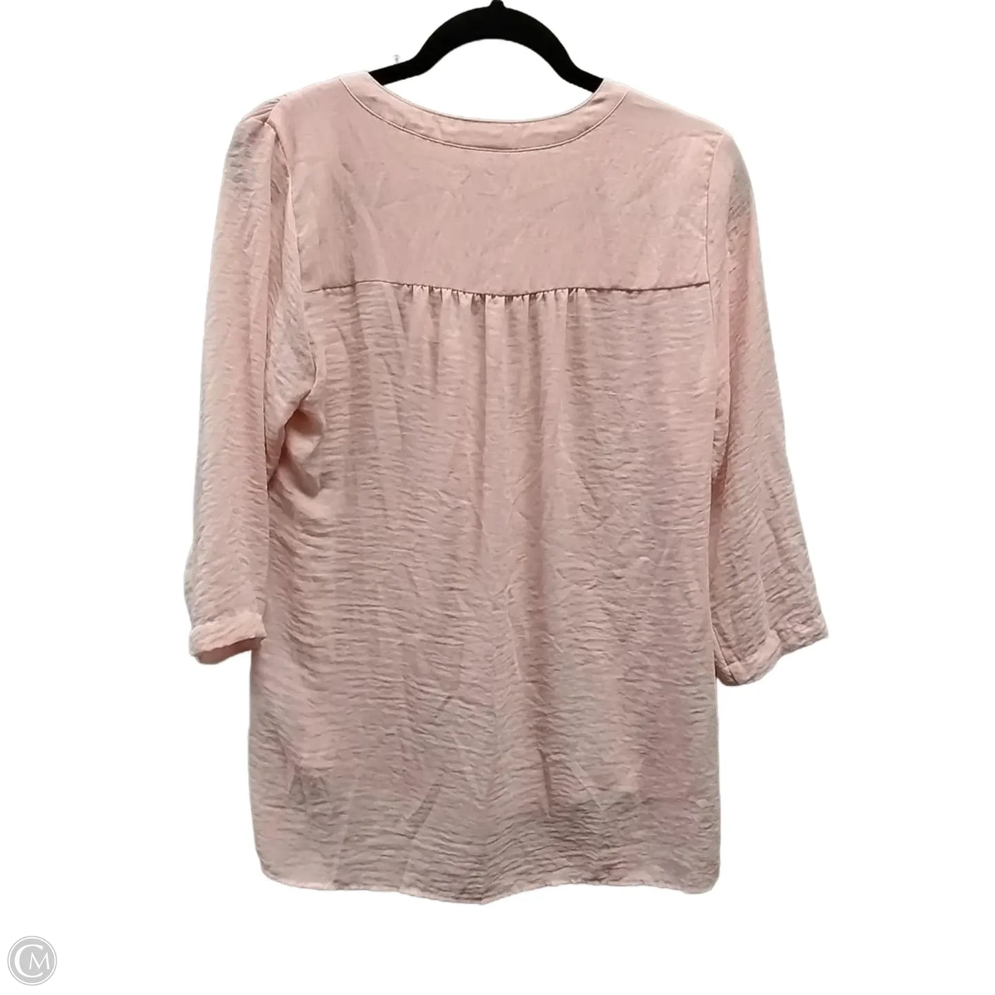 Blouse Long Sleeve By Ana In Pink, Size: S