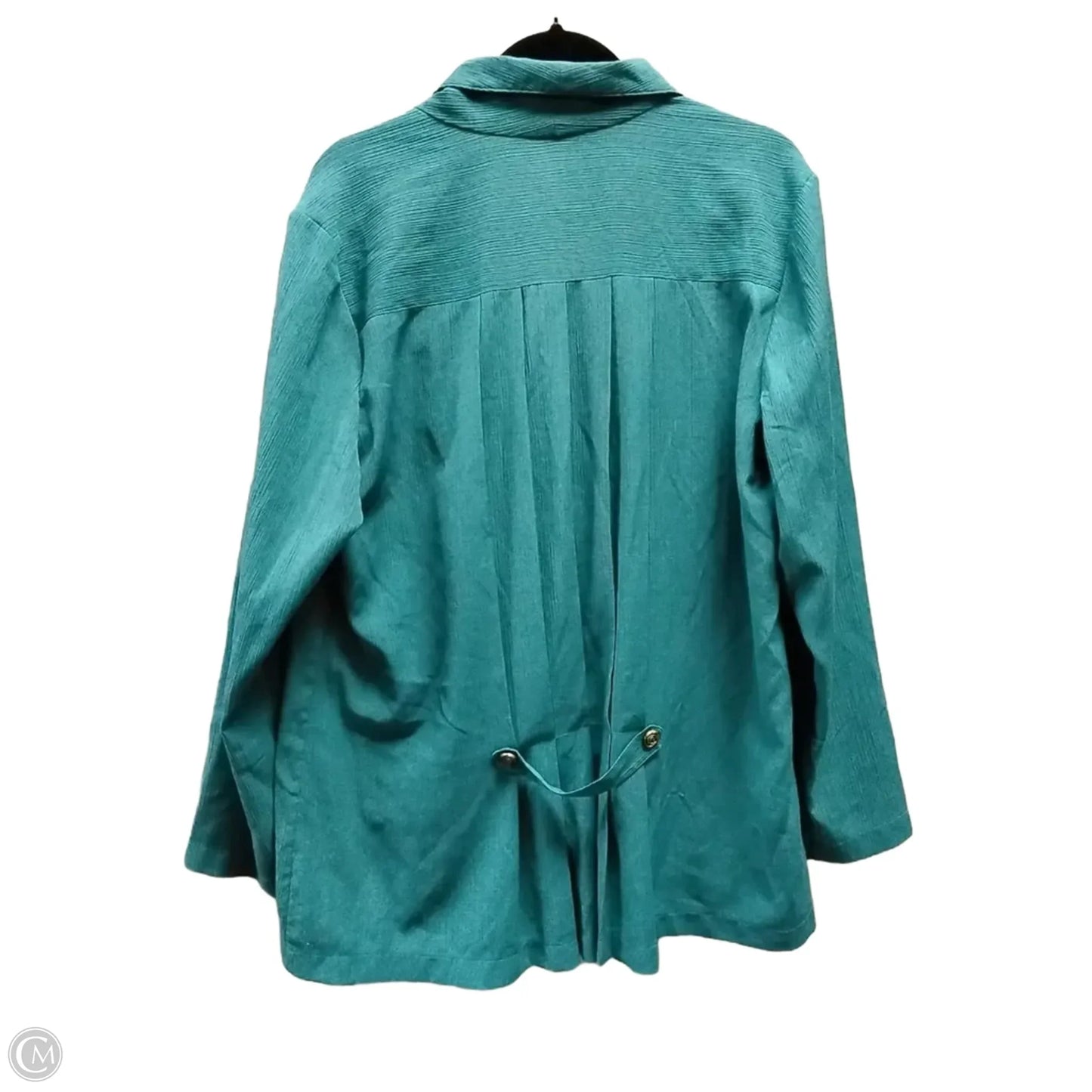 Blazer By Clothes Mentor In Aqua, Size: 14