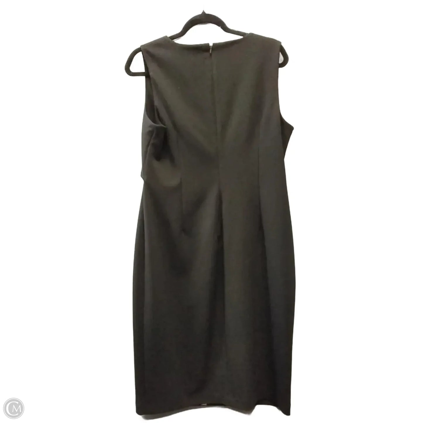 Dress Casual Midi By Calvin Klein In Black, Size: 14