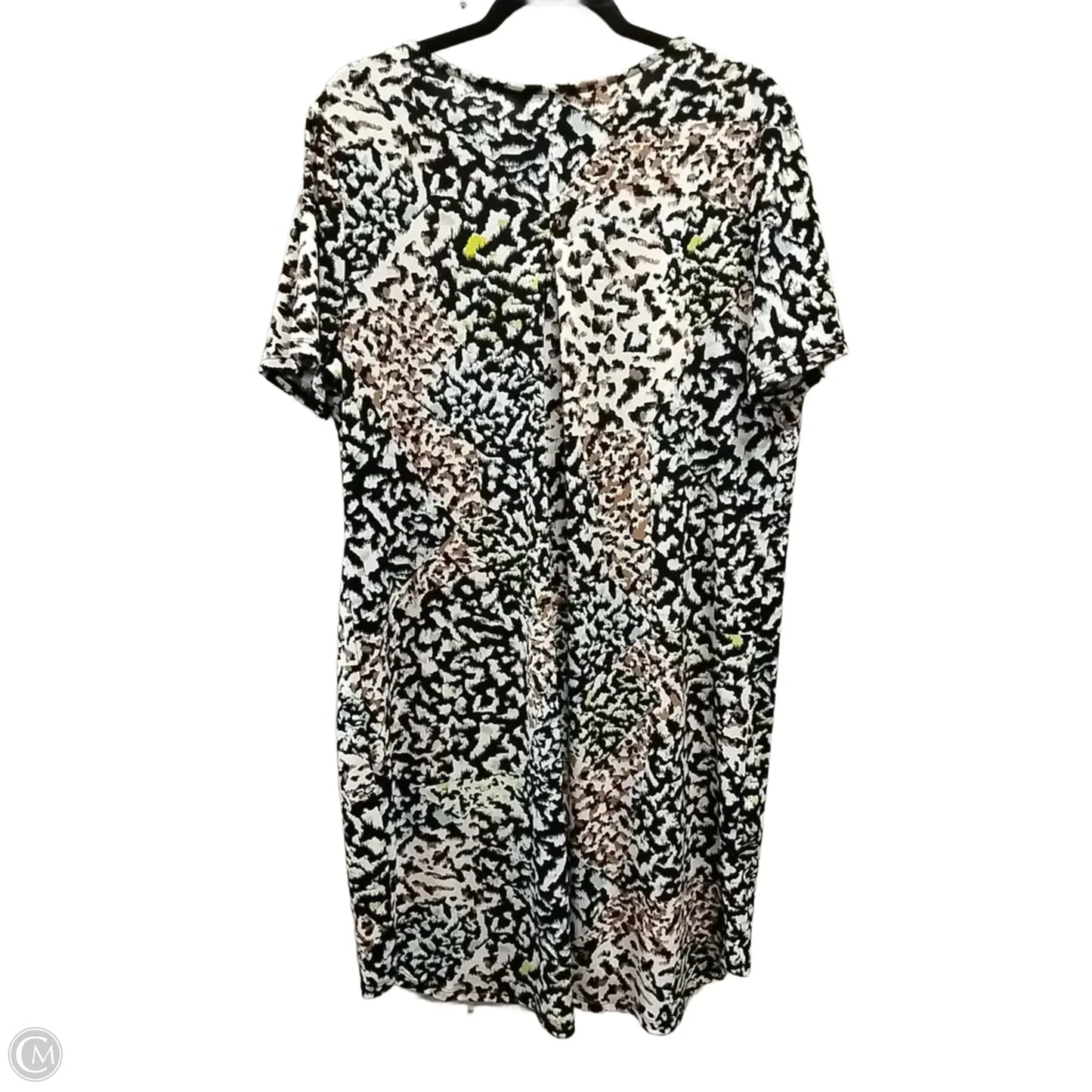 Dress Casual Midi By Christian Siriano In Leopard Print, Size: Xl