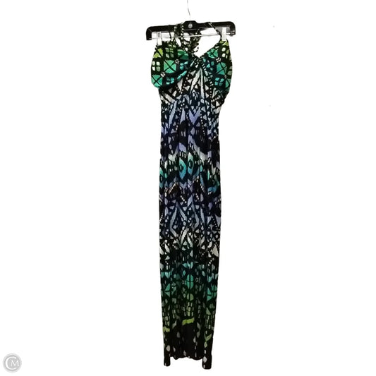 Dress Casual Maxi By Snap In Geometric Pattern, Size: L