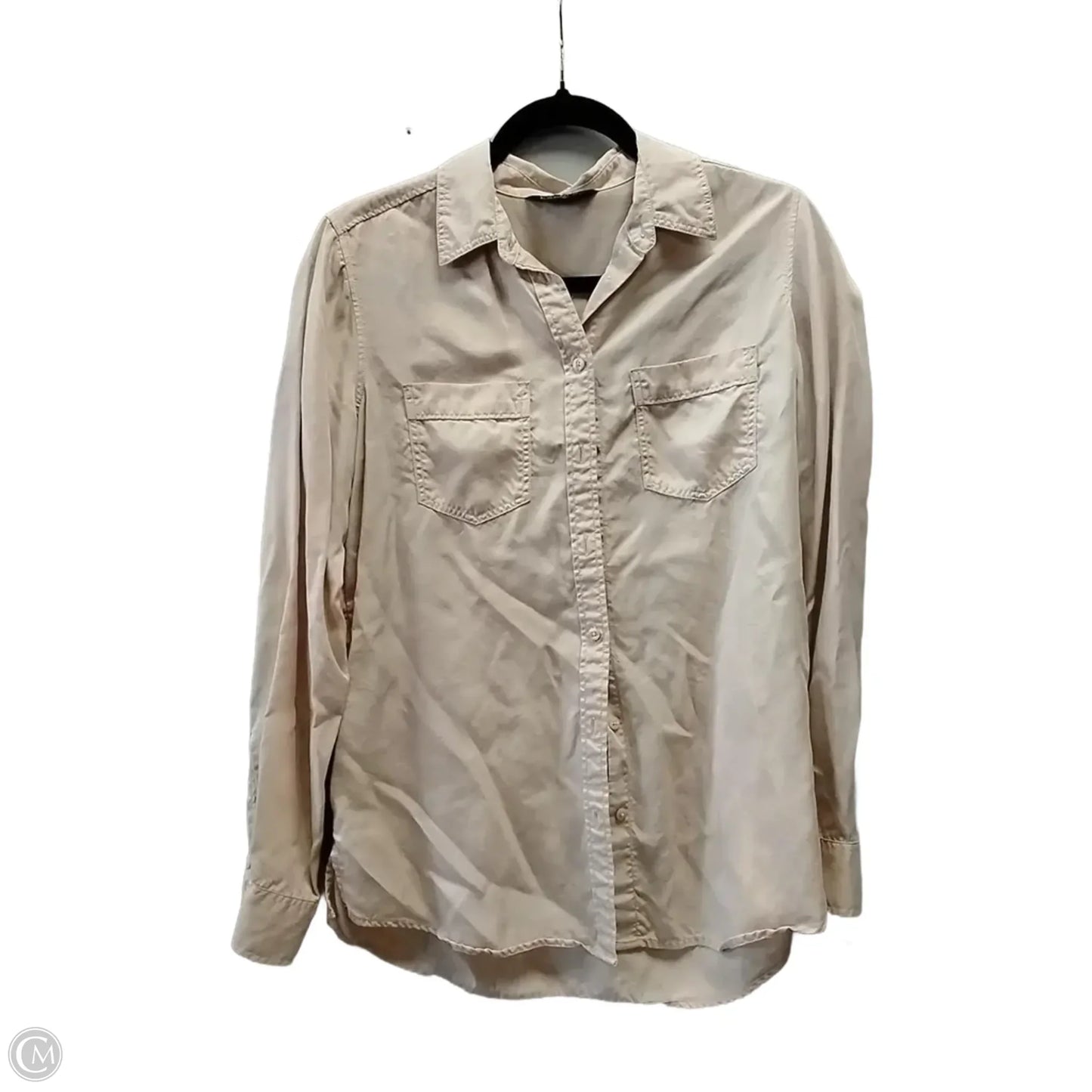 Blouse Long Sleeve By Express In Pink, Size: Sp