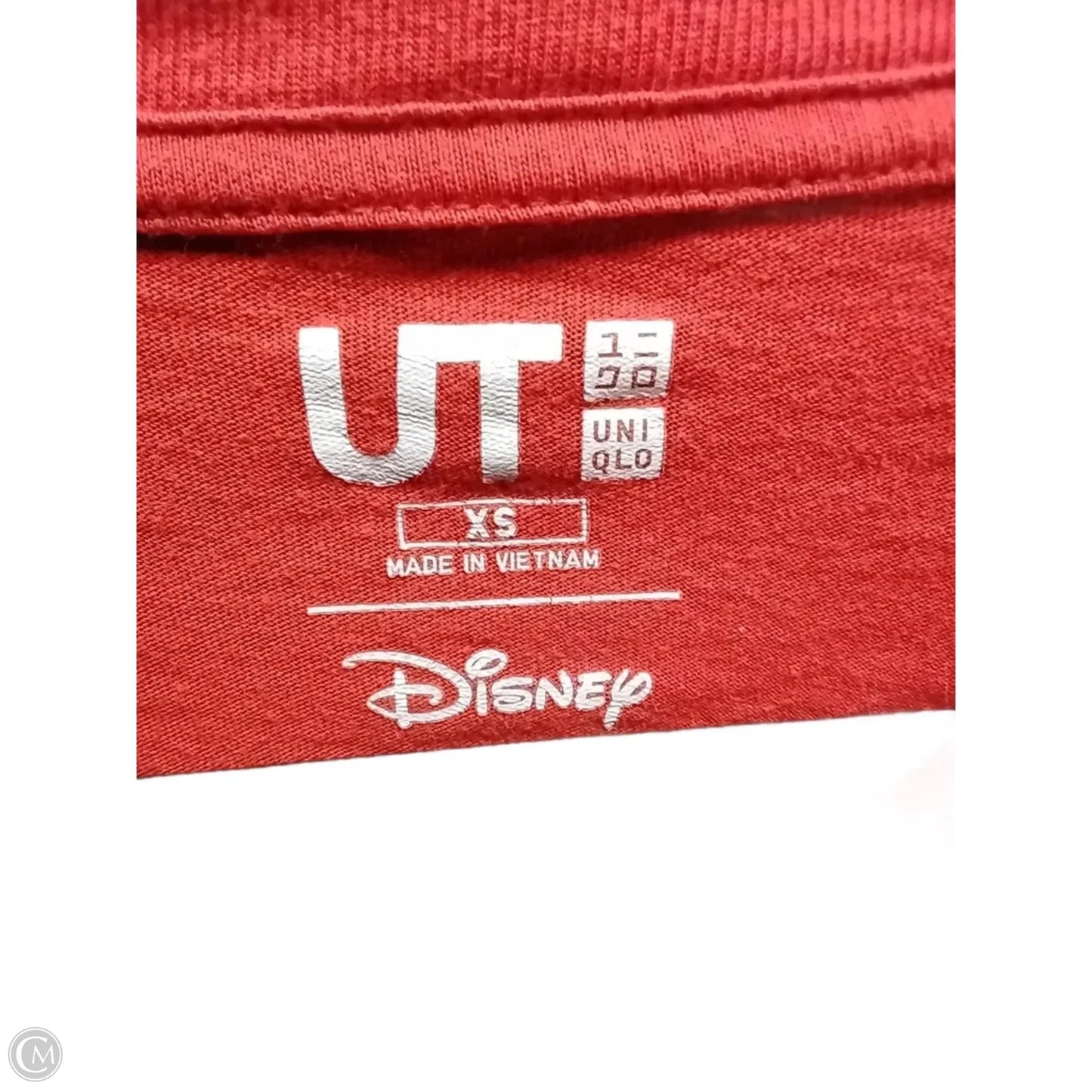 Top Short Sleeve By Disney In Red, Size: Xs