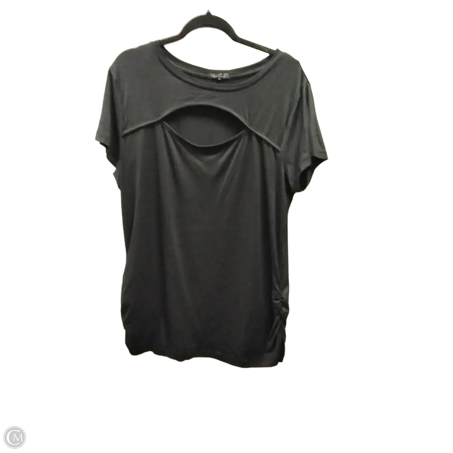 Top Short Sleeve Basic By Clothes Mentor In Black, Size: 3x