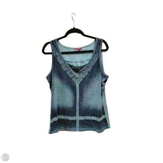 Tank Top By Tape Measure In Blue, Size: Xl