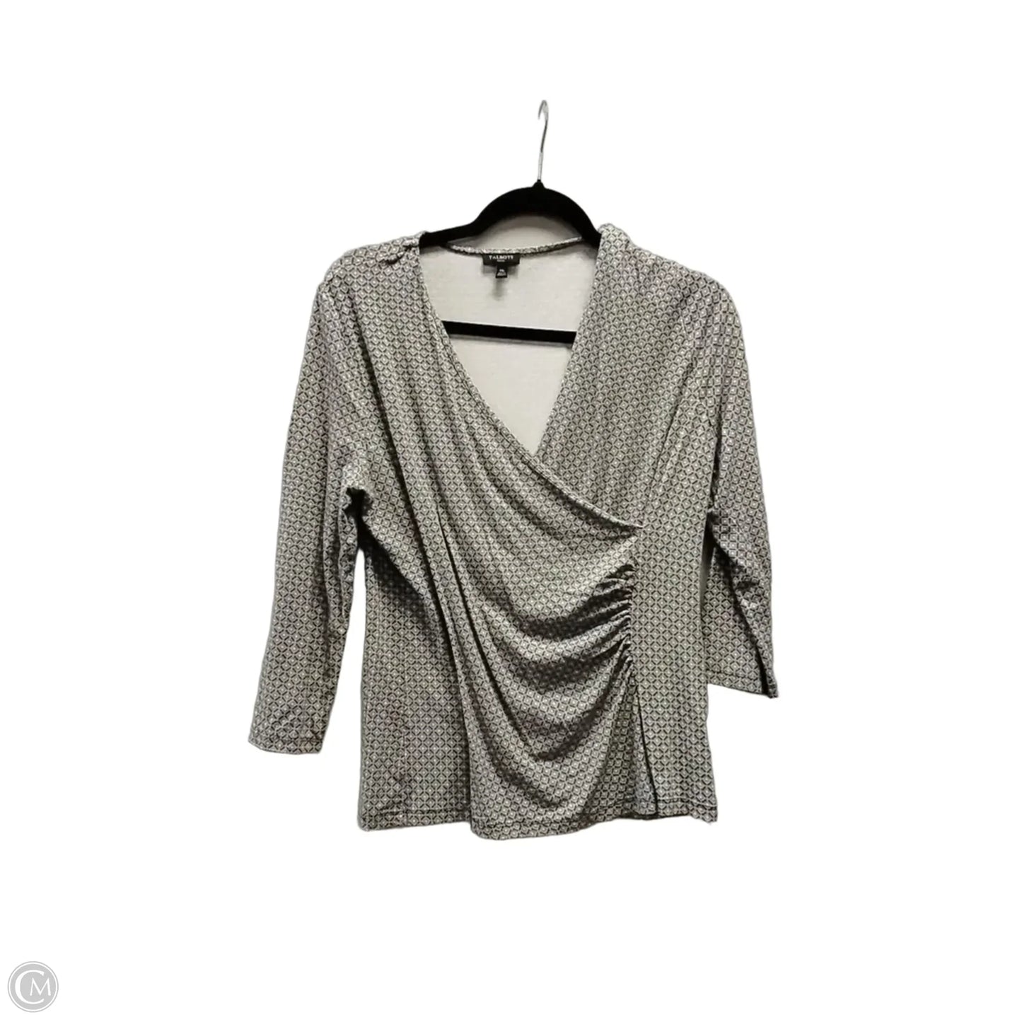 Blouse Long Sleeve By Talbots In Brown, Size: Mp