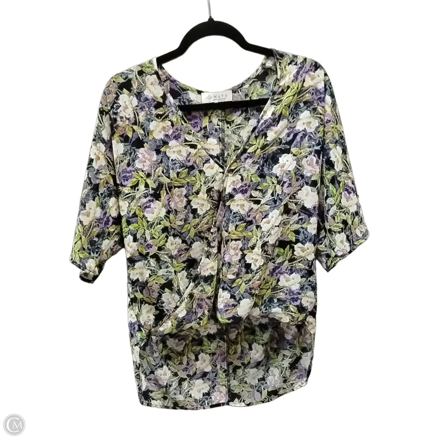 Blouse Short Sleeve By Wayf In Floral Print, Size: M