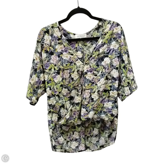 Blouse Short Sleeve By Wayf In Floral Print, Size: M